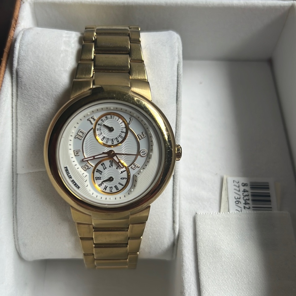 Philip stein gold watch
